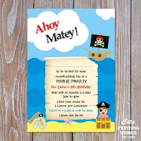 A6 5th Birthday Invitation
