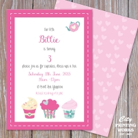 A6 3rd Birthday Invitation
