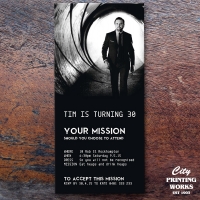 DL - 30th Birthday Invitation