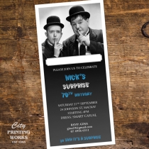DL - Surprise 70th Birthday Invitation