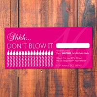 DL Surprise Birthday Party Invitation