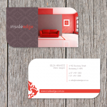 Business Cards 90 x 50mm with diecut corners