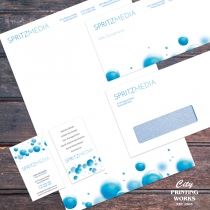 Business Cards, Letterhead, With Comps and Envelope