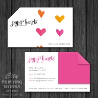 Die Cut Business Card - 1 Angled Corner - Die cut 129
