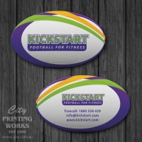 Die Cut Business Card - Oval - Die cut 166