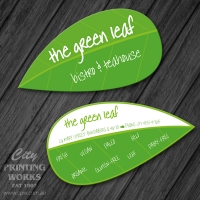 Die Cut Business Card - Teardrop - Die cut 220