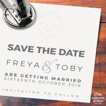 Personalise your wedding stationery with a custom hand embossing machine