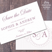 A6 Save the Date - traditional