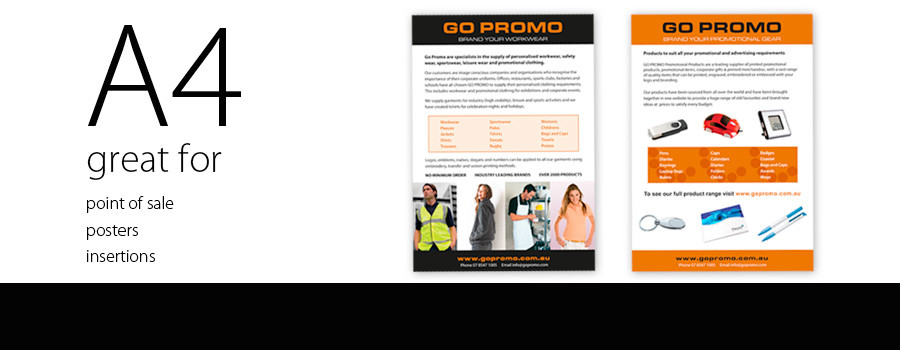 Promotional Printed Flyers - A6 to A3 - City Printing Works